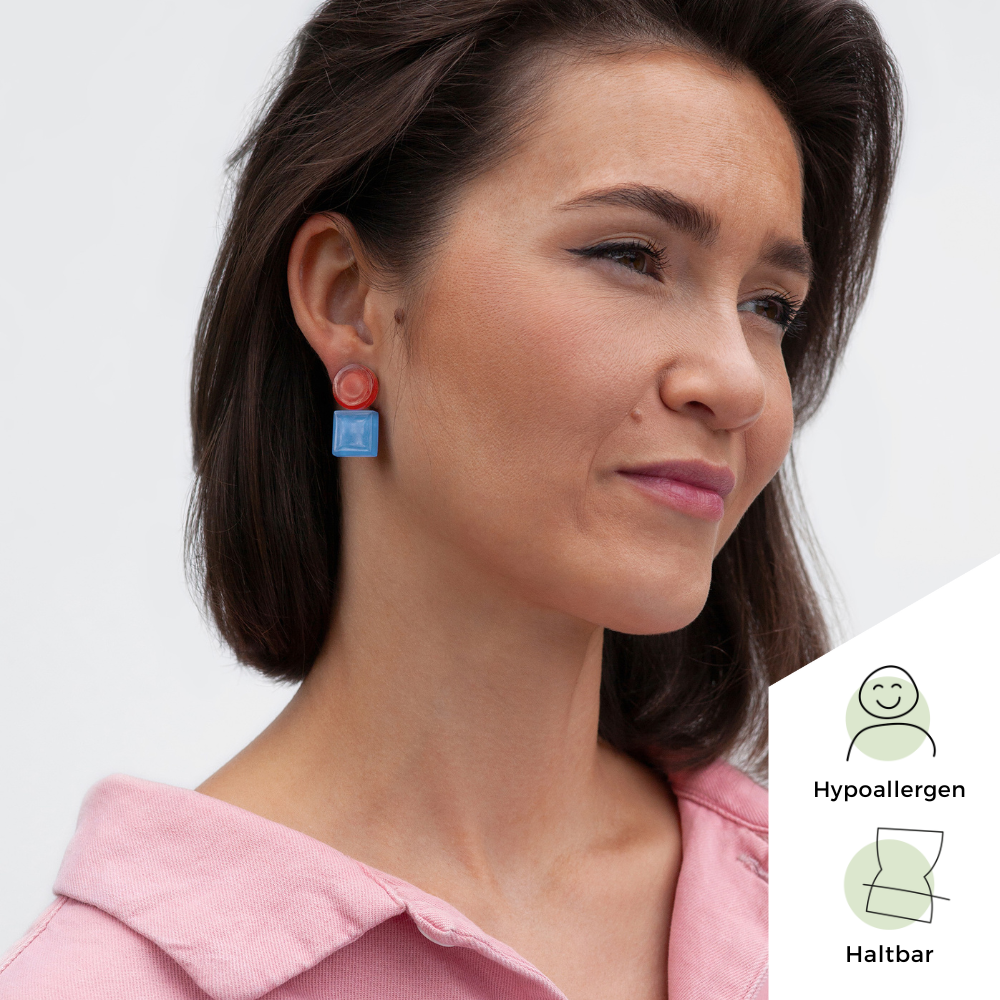 Foto von Geometrische Clip Ohrringe