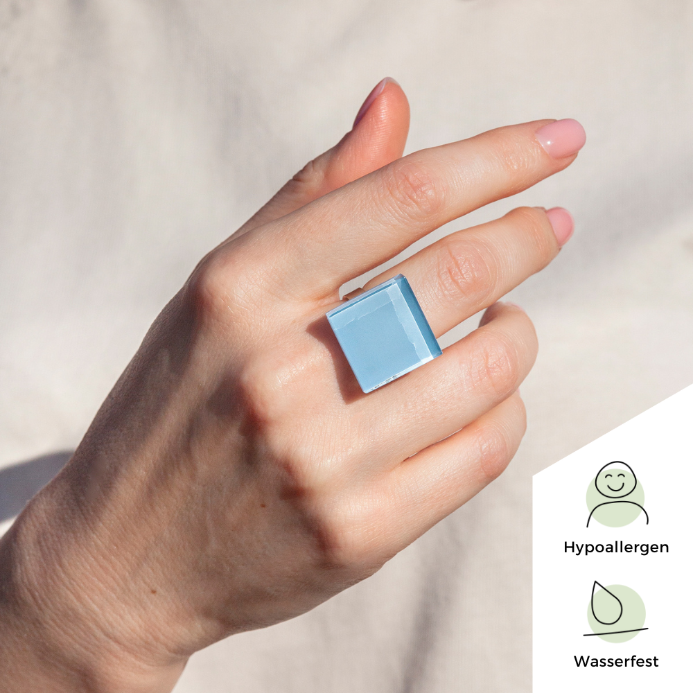 Foto von Statement Ring mit Stein 20mm • größenverstellbar