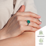 Foto von Small ring with 10mm stone • adjustable size