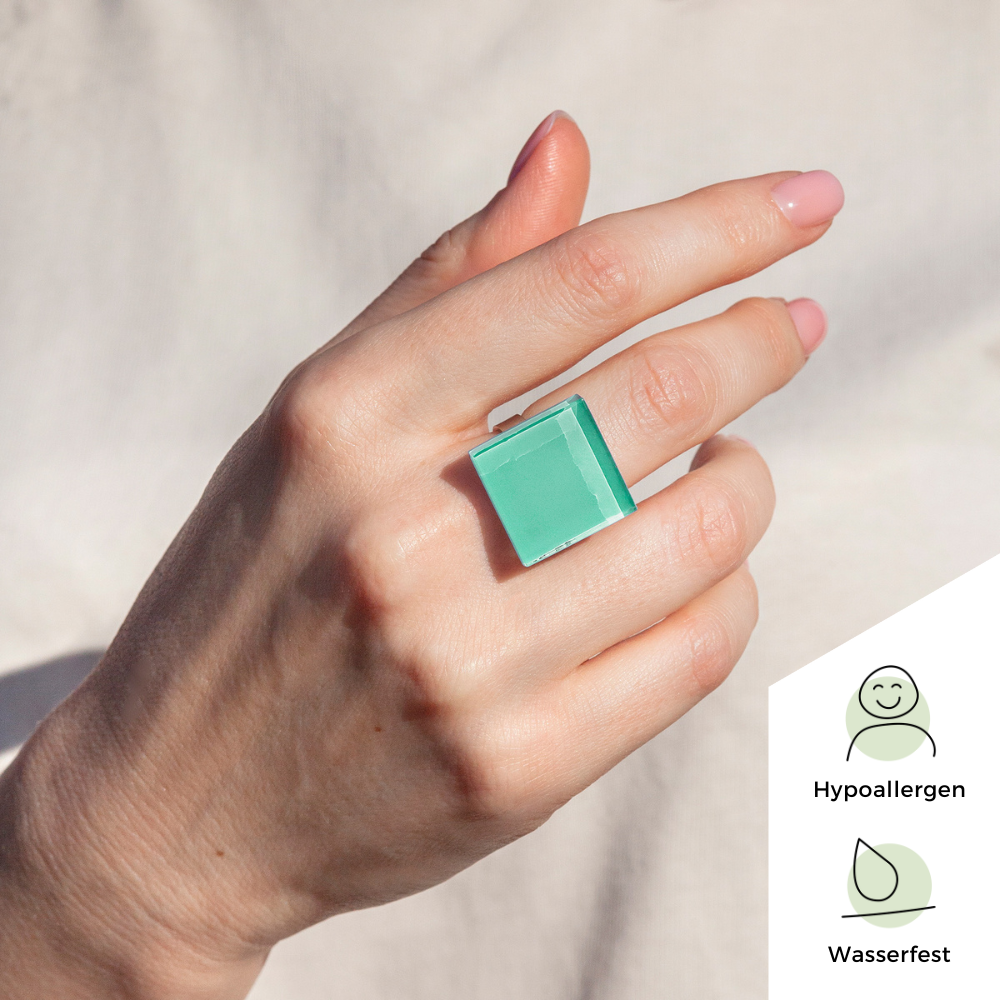 Foto von Statement ring with 20mm stone • adjustable size