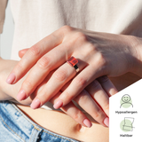 Foto von Small ring with 10mm stone • adjustable size