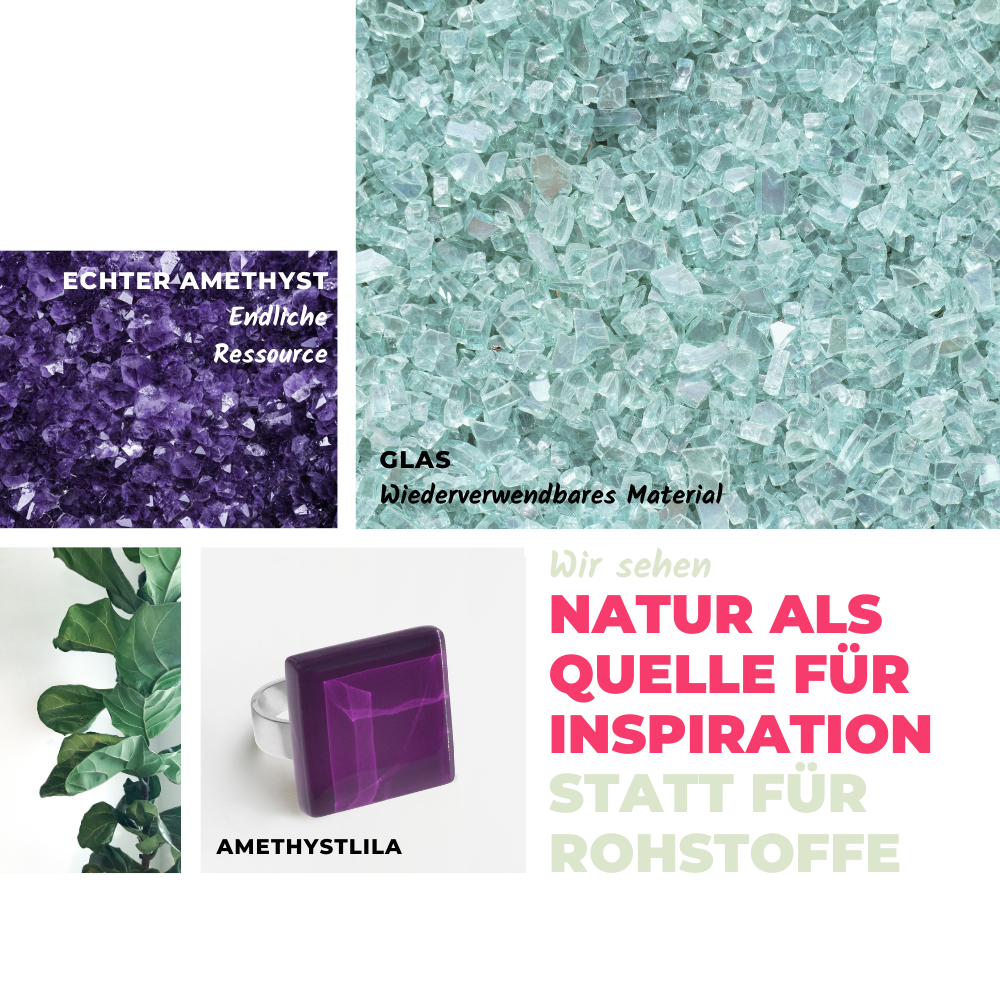 Foto von Statement Ring mit Stein 20mm • größenverstellbar