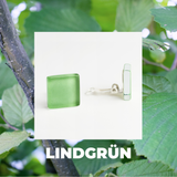 Foto von Square glass ear clips • 15mm