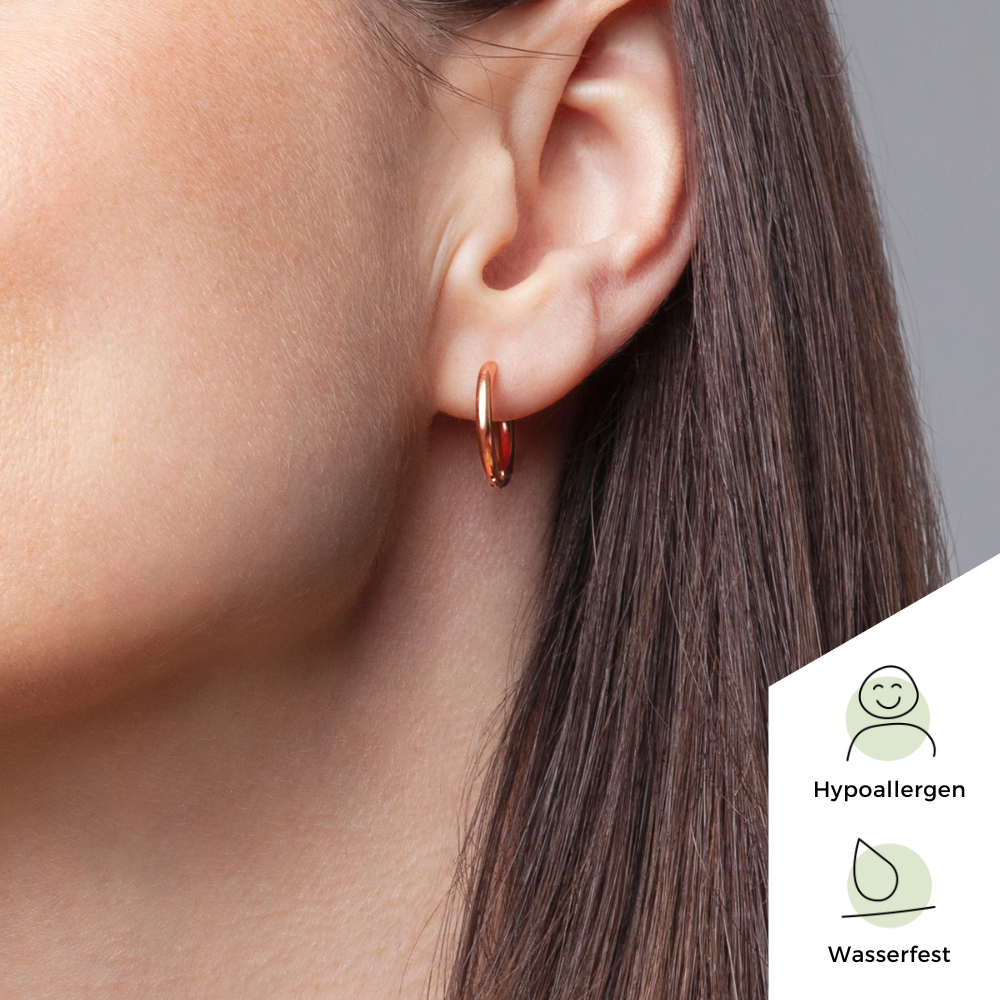 Foto von Basic hoop clip earrings • Minimalist earrings