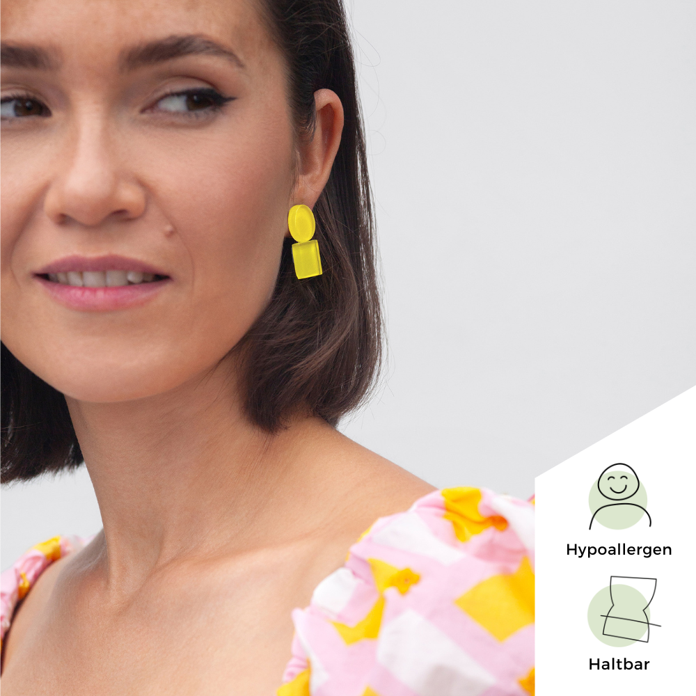 Foto von Geometrische Clip Ohrringe