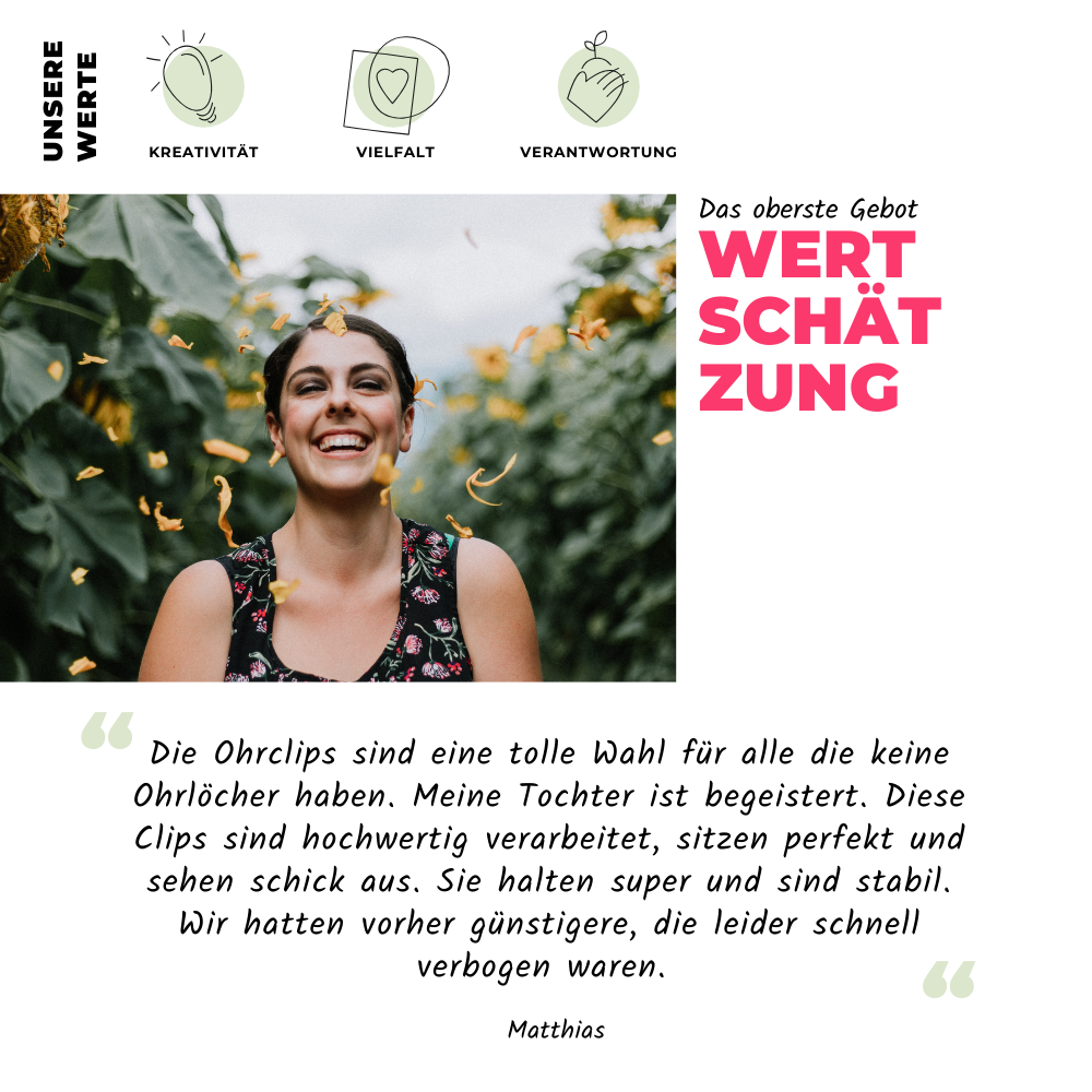 Foto von Basic hoop clip earrings • Minimalist earrings