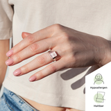 Foto von Small ring with 10mm stone • adjustable size