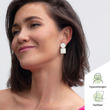 Foto von Geometrische Clip Ohrringe