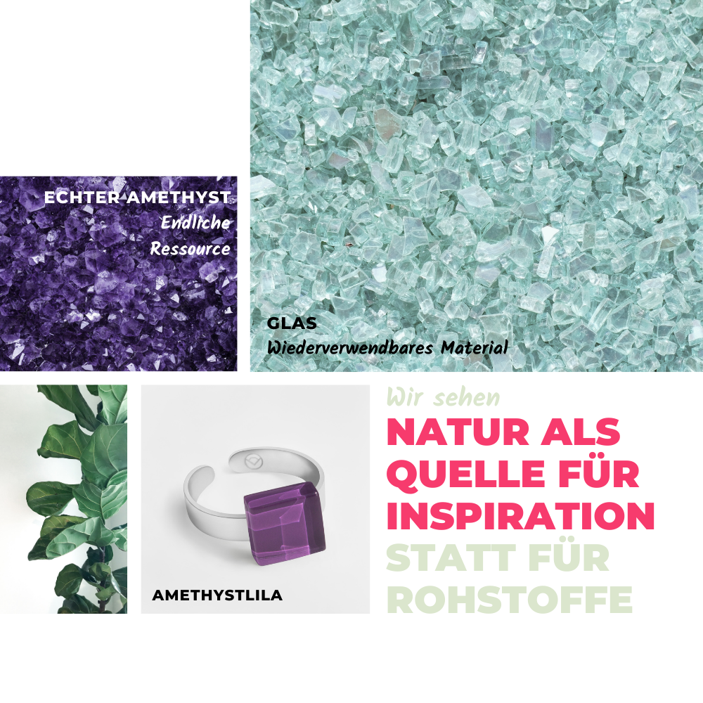 Foto von Kleiner Ring mit Stein 10mm • größenverstellbar