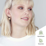 Foto von Geometric glass earrings • 10mm