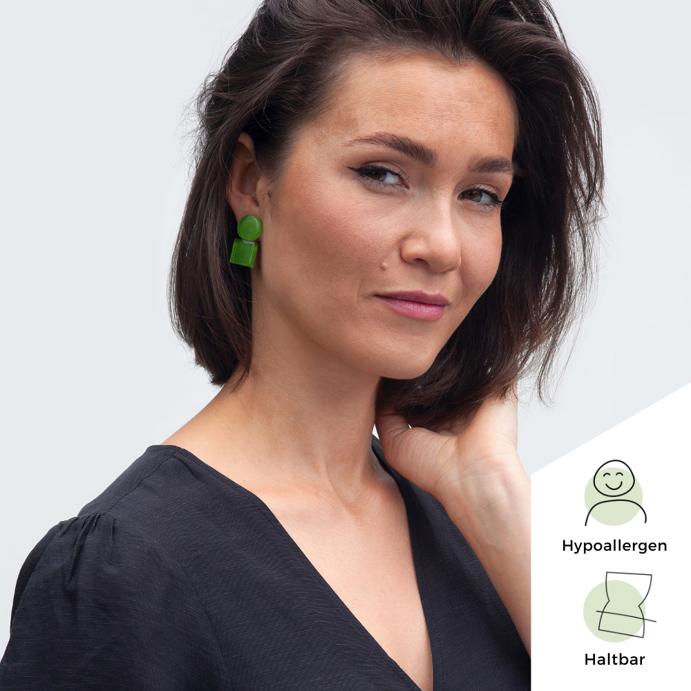 Foto von Geometrische Clip Ohrringe