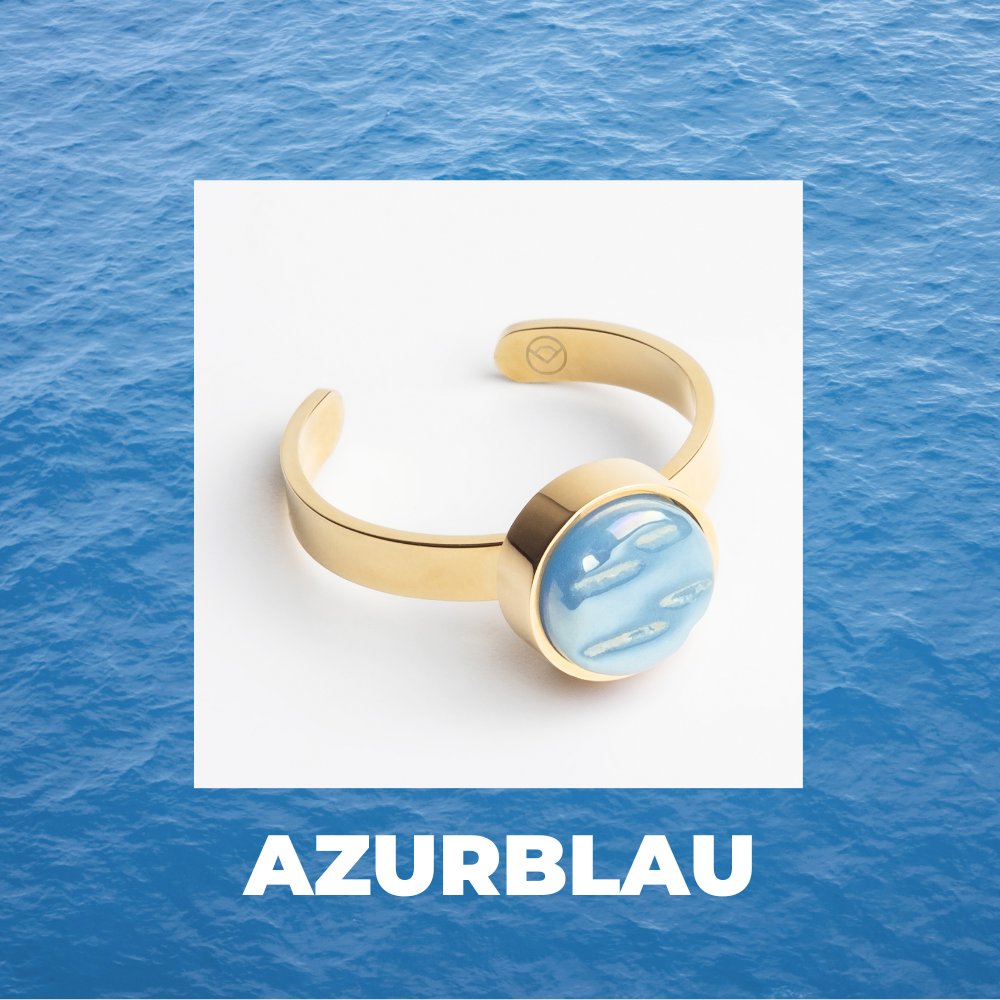 Foto von Adjustable ring with stone • 8mm