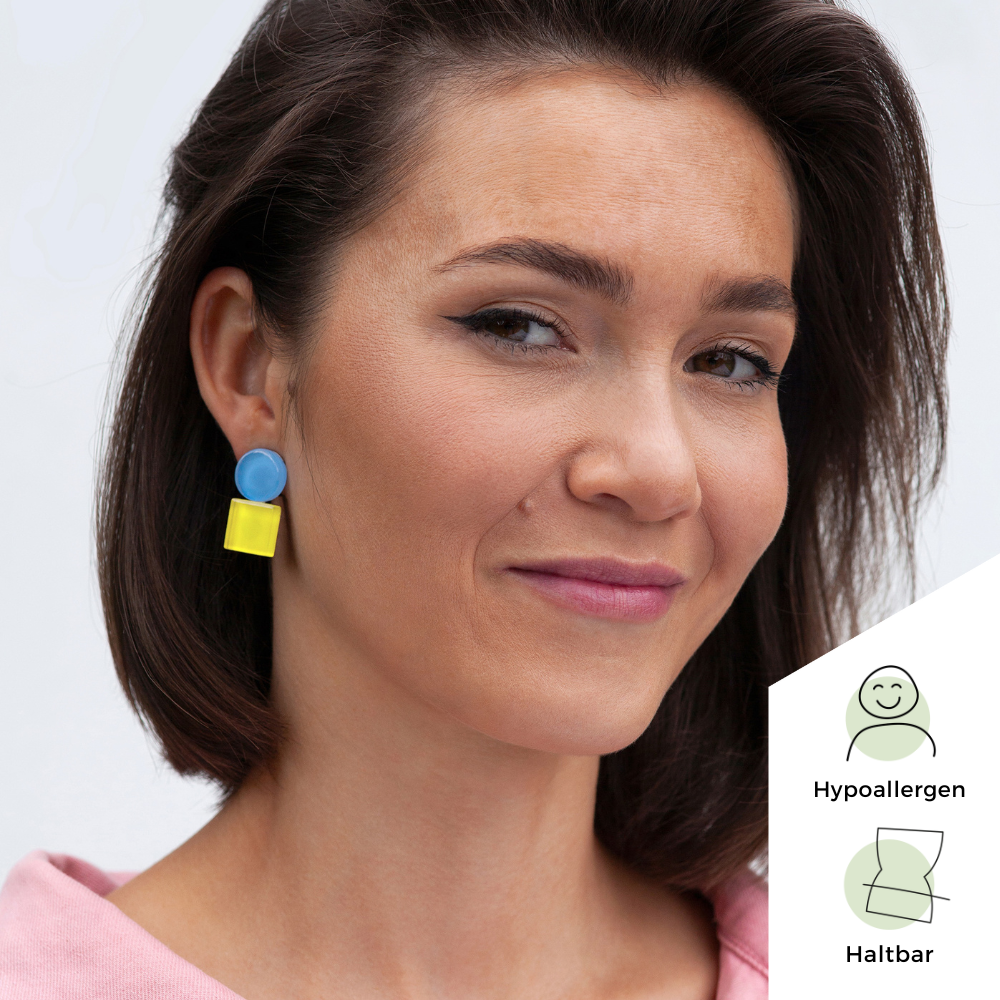 Foto von Geometrische Clip Ohrringe