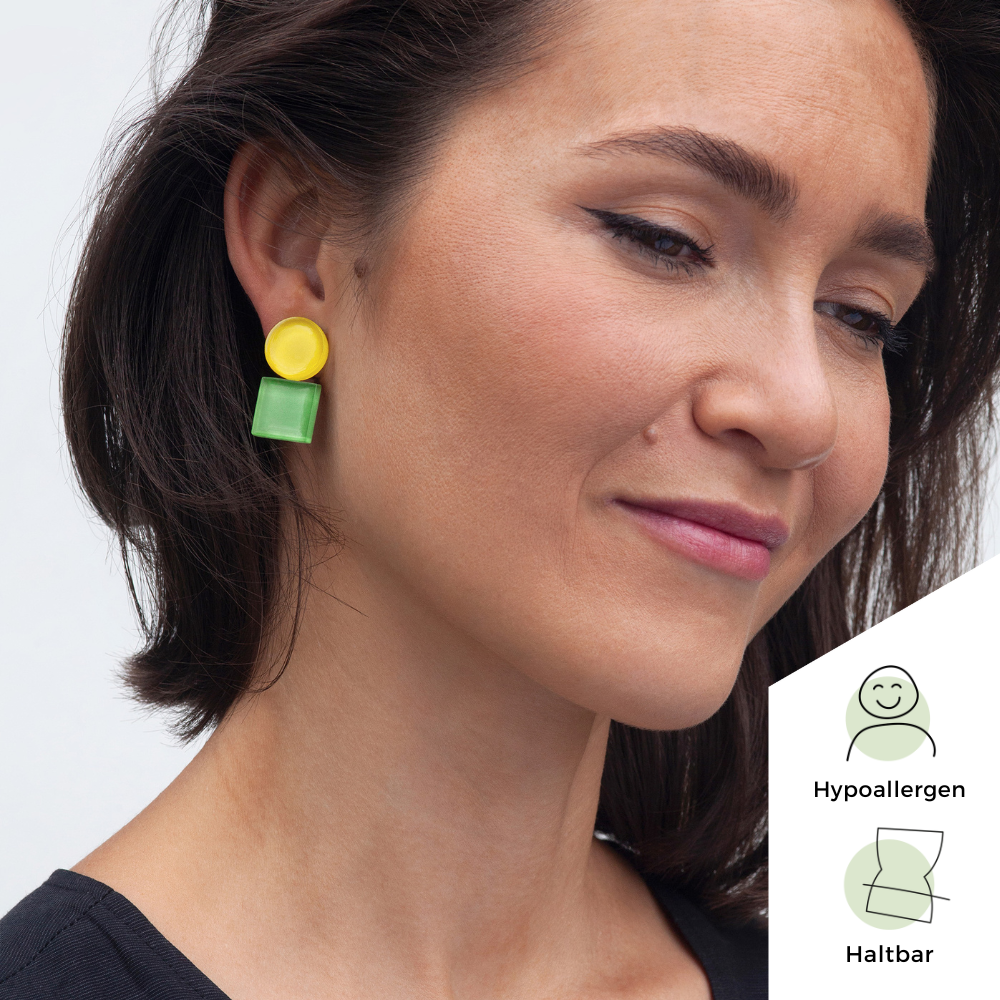 Foto von Geometrische Clip Ohrringe