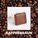 Foto von Square ring with 15mm stone • adjustable size