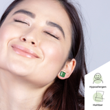 Foto von Kleine Ohrstecker aus Glas • 10mm