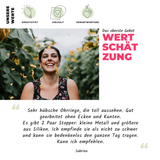 Foto von Statement glass earrings • 20mm