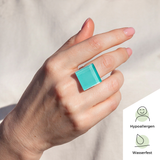 Foto von Statement ring with 20mm stone • adjustable size