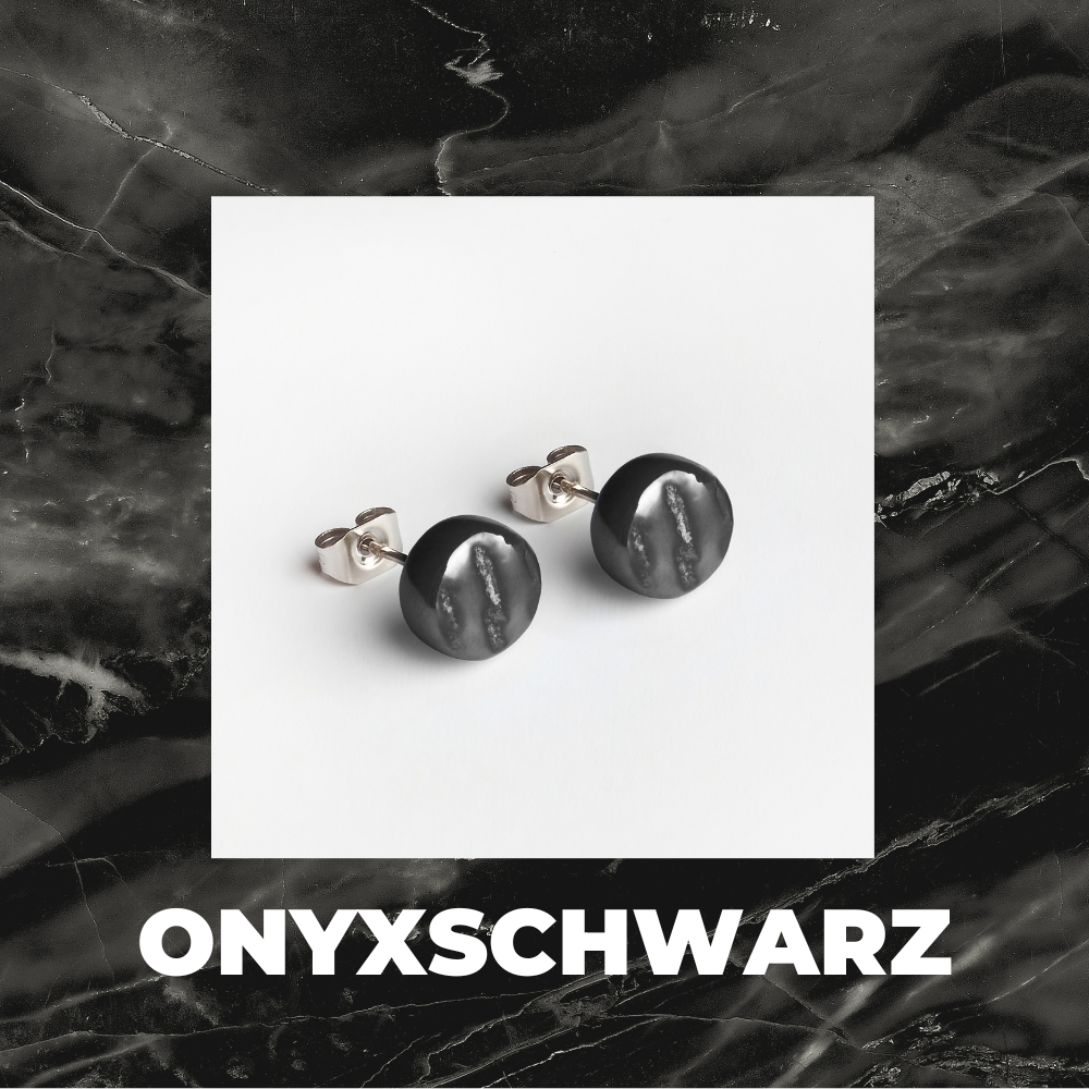 Foto von Glasohrstecker in Perlmuttoptik • 8mm