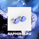 Foto von Glasohrstecker in Perlmuttoptik • 8mm