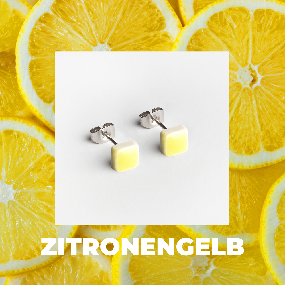 Foto von Minimalist ceramic earrings • 5mm