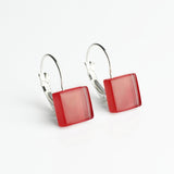 Geometrische Ohrringe aus Glas • 10mm Geometrische Ohrringe aus Glas • 10mm