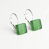 Geometrische Ohrringe aus Glas • 10mm Geometrische Ohrringe aus Glas • 10mm