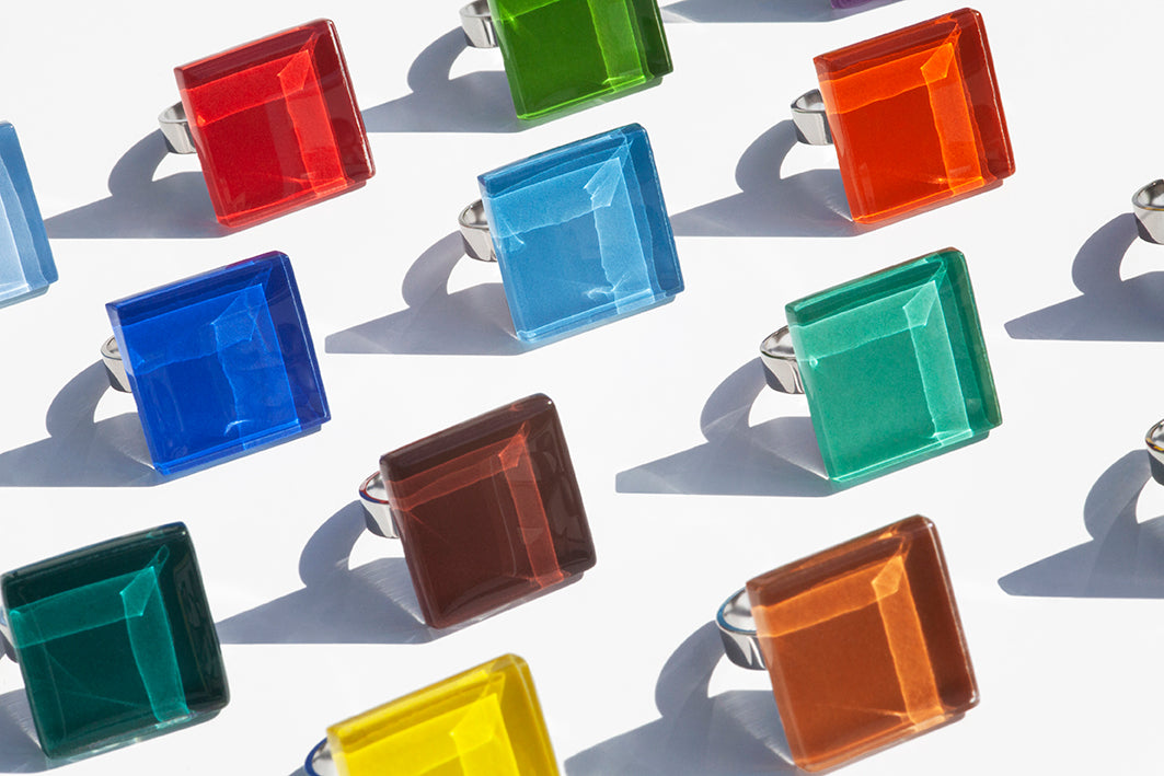 Foto von Deko Magnete aus Glas • Set aus 9 Magneten