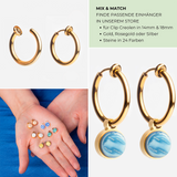 Foto von Basic hoop clip earrings • Minimalist earrings