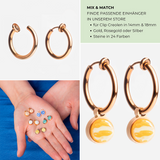 Foto von Basic hoop clip earrings • Minimalist earrings