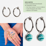 Foto von Basic hoop clip earrings • Minimalist earrings