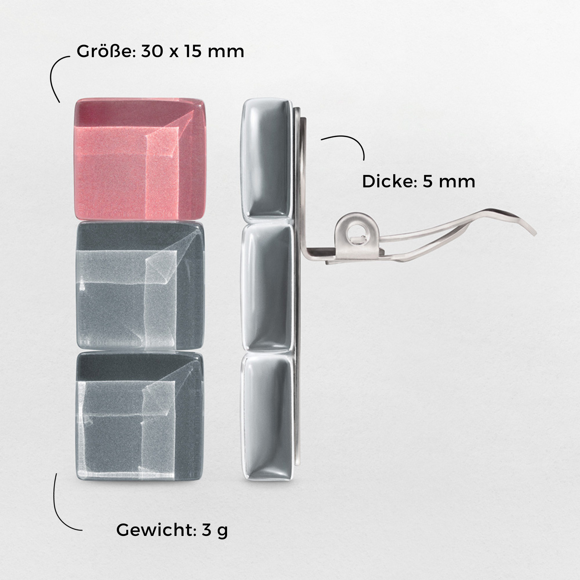 Foto von Geometrische Clips Ohrringe