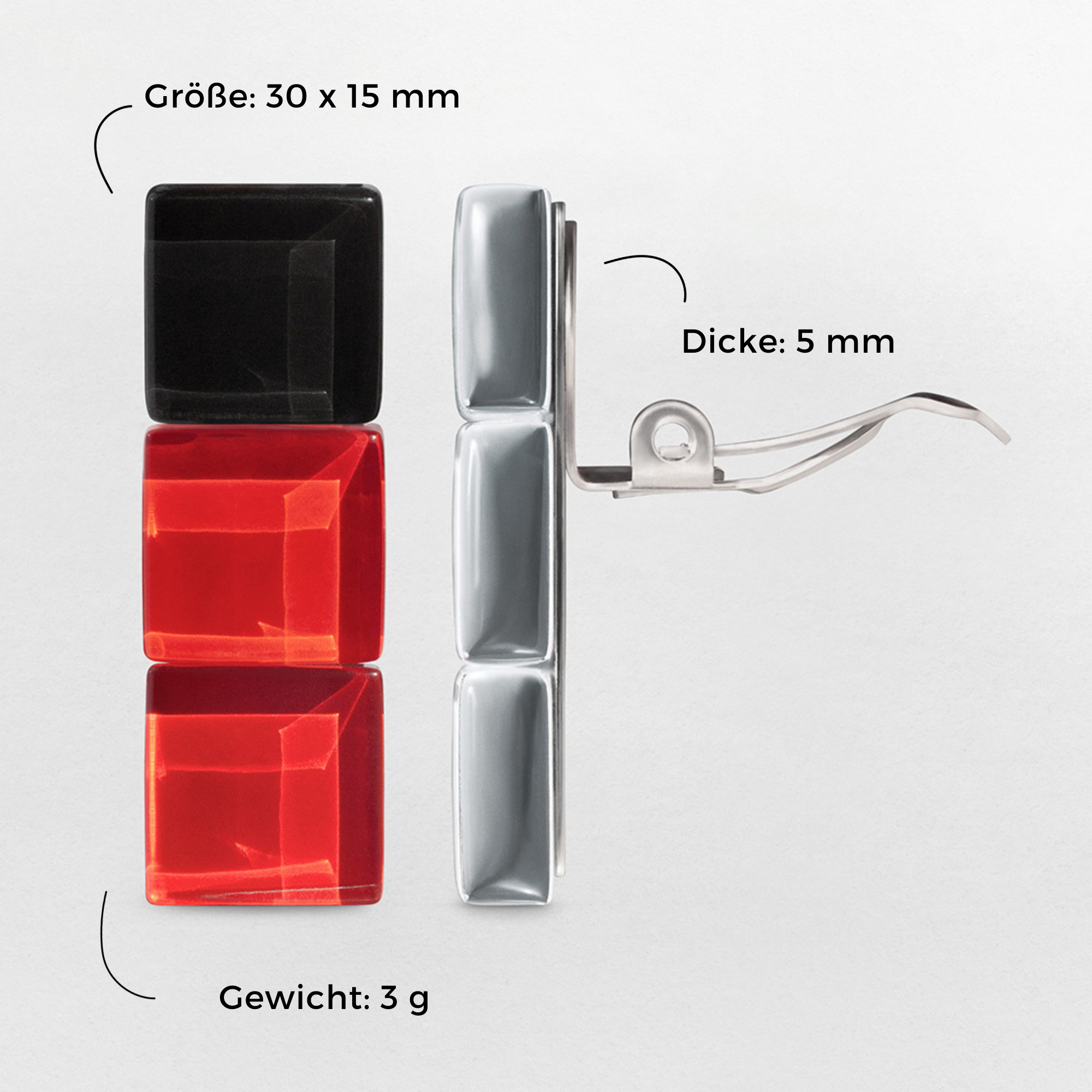 Foto von Geometrische Clips Ohrringe