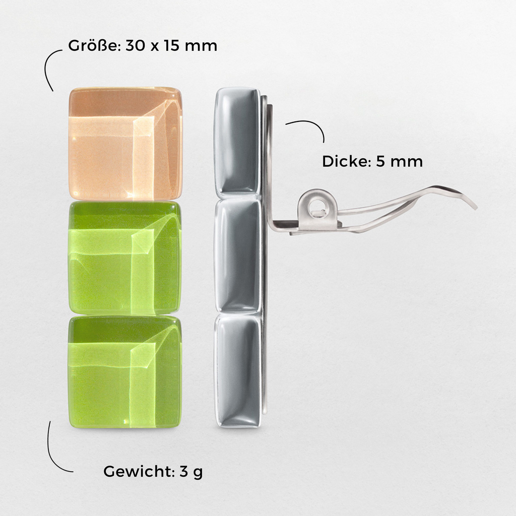 Foto von Geometrische Clips Ohrringe
