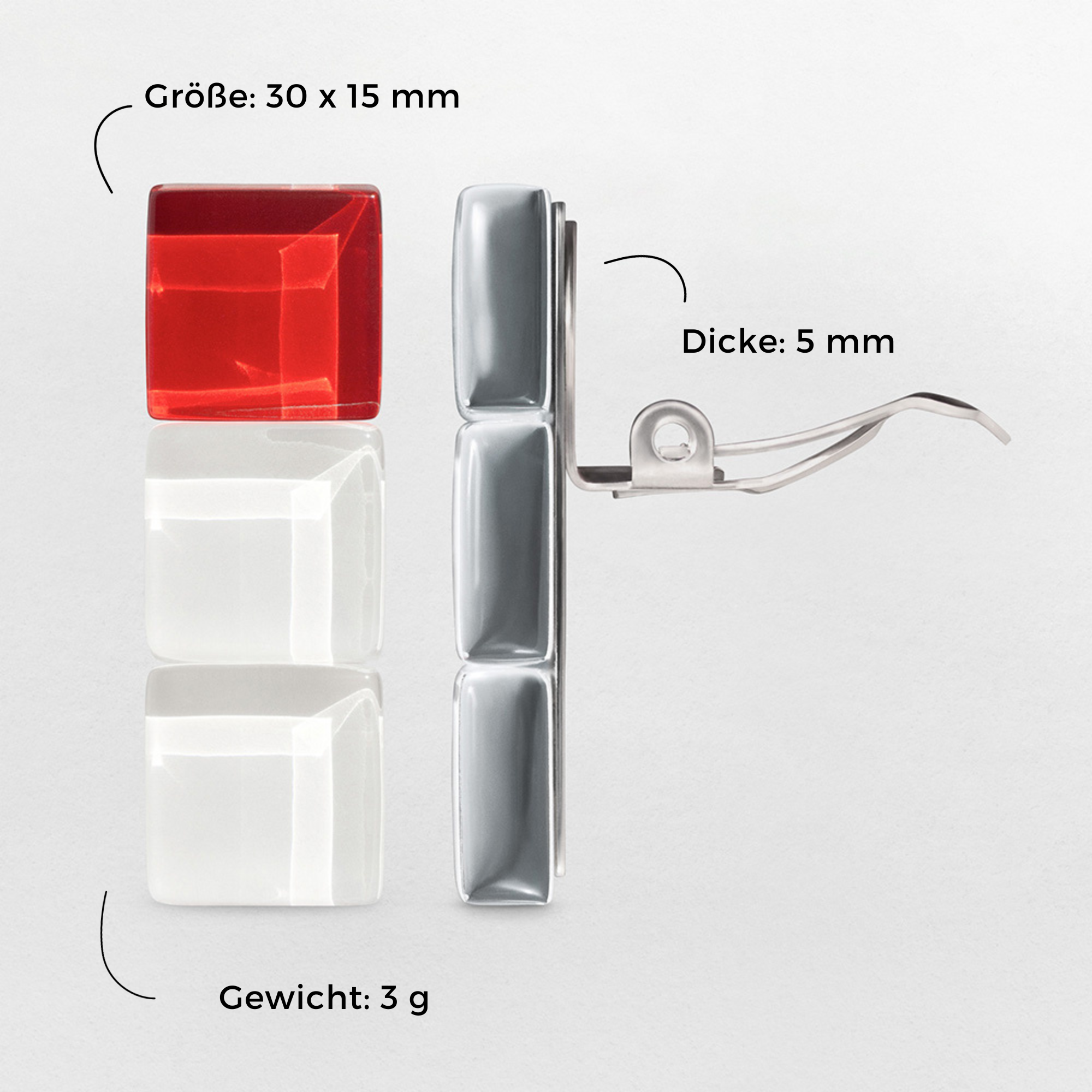 Foto von Geometrische Clips Ohrringe