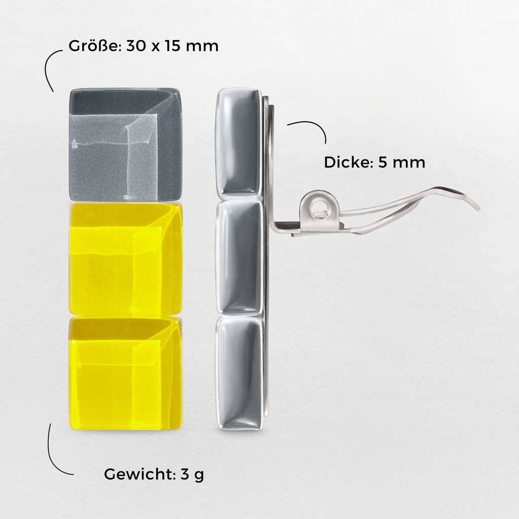 Foto von Geometrische Clips Ohrringe