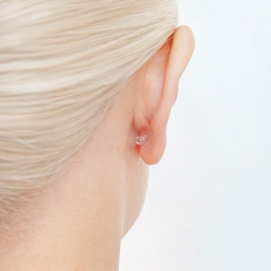 Foto von Silikon Stopper für Ohrstecker mit Platte