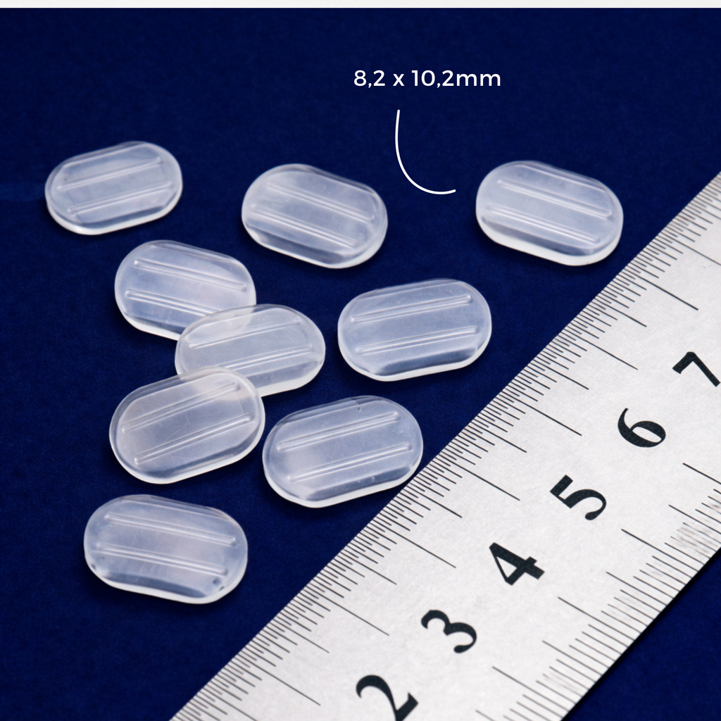 Foto von Polster für Ohrclips aus Silikon ohne Drücken