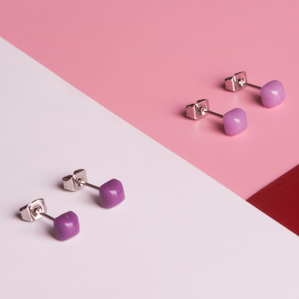Foto von Geometrische Ohrringe 3er Set • 4mm