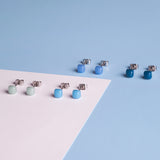 Foto von Geometrische Ohrringe 3er Set • 4mm