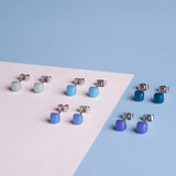Foto von Small geometric earrings • 4mm