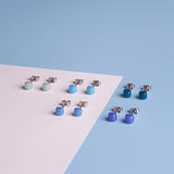 Foto von Geometrische Ohrringe 3er Set • 4mm