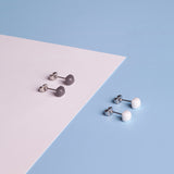 Foto von Geometrische Ohrringe 3er Set • 4mm