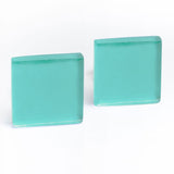 Foto von Statement Clip Ohrringe aus Glas • 20mm