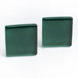 Foto von Statement Clip Ohrringe aus Glas • 20mm