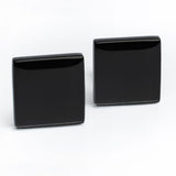 Foto von Statement Clip Ohrringe aus Glas • 20mm