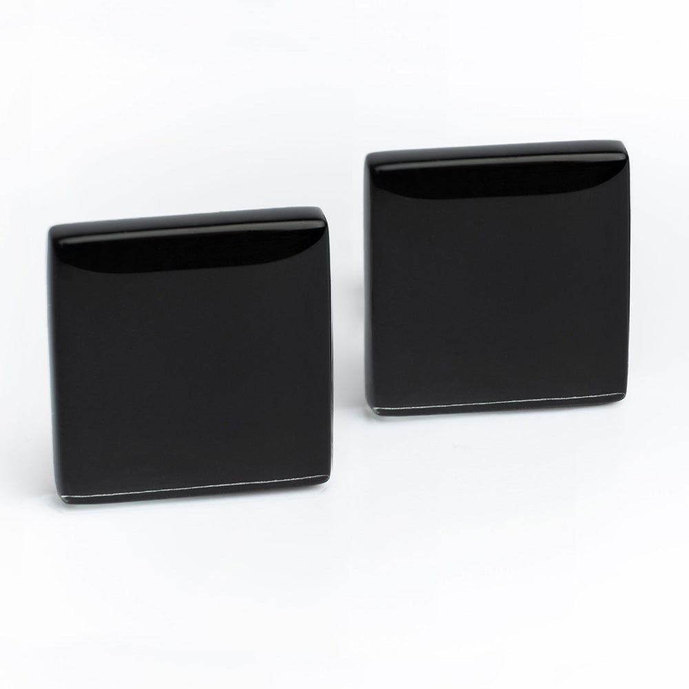 Foto von Statement Clip Ohrringe aus Glas • 20mm