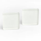 Foto von Statement Clip Ohrringe aus Glas • 20mm