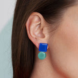 Foto von Geometric statement earrings
