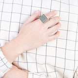 Foto von Statement ring with 20mm stone • adjustable size